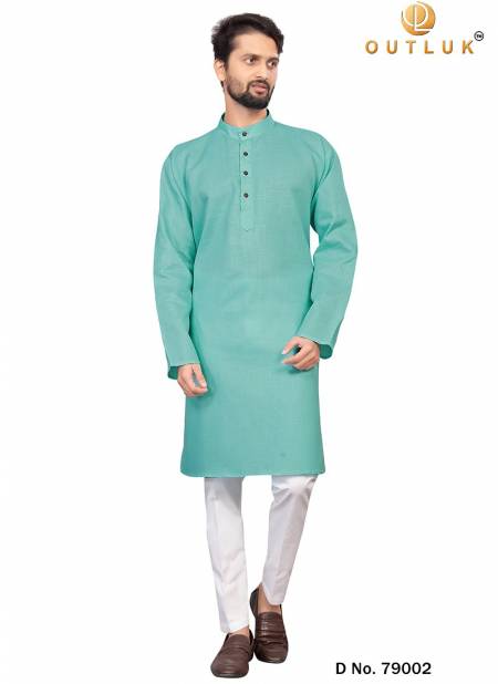 Sea Green Colour Outluk 79 Fancy Ethnic Wear Kurta With Pajama Collection 79002